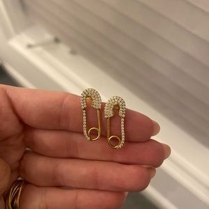 Safety pin earrings